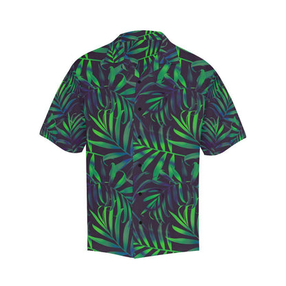 Palm Leaves Pattern Print Design PL01 Men Hawaiian Shirt-JorJune