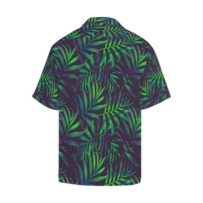 Palm Leaves Pattern Print Design PL01 Men Hawaiian Shirt-JorJune