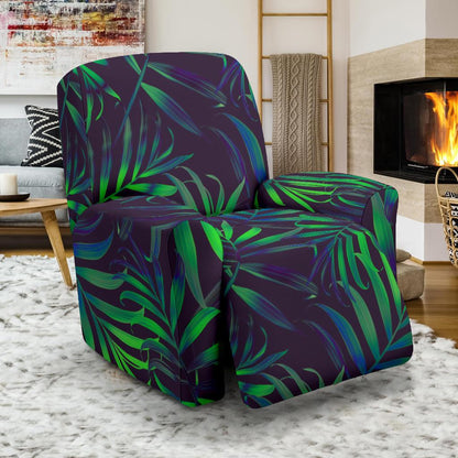 Palm Leaves Pattern Print Design PL01 Recliner Slipcover-JORJUNE.COM