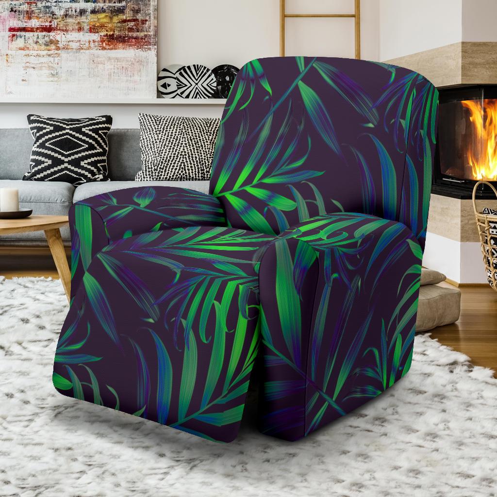 Palm Leaves Pattern Print Design PL01 Recliner Slipcover-JORJUNE.COM