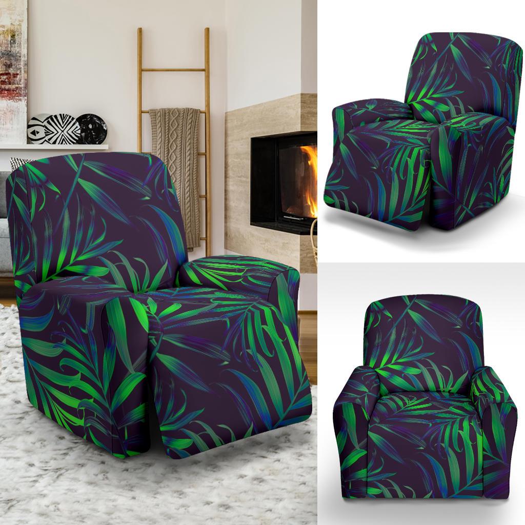 Palm Leaves Pattern Print Design PL01 Recliner Slipcover-JORJUNE.COM