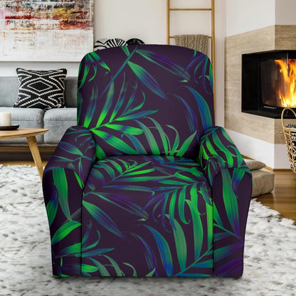 Palm Leaves Pattern Print Design PL01 Recliner Slipcover-JORJUNE.COM