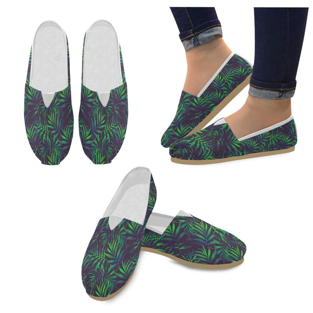 Palm Leaves Pattern Print Design PL01 Women Casual Shoes-JorJune.com