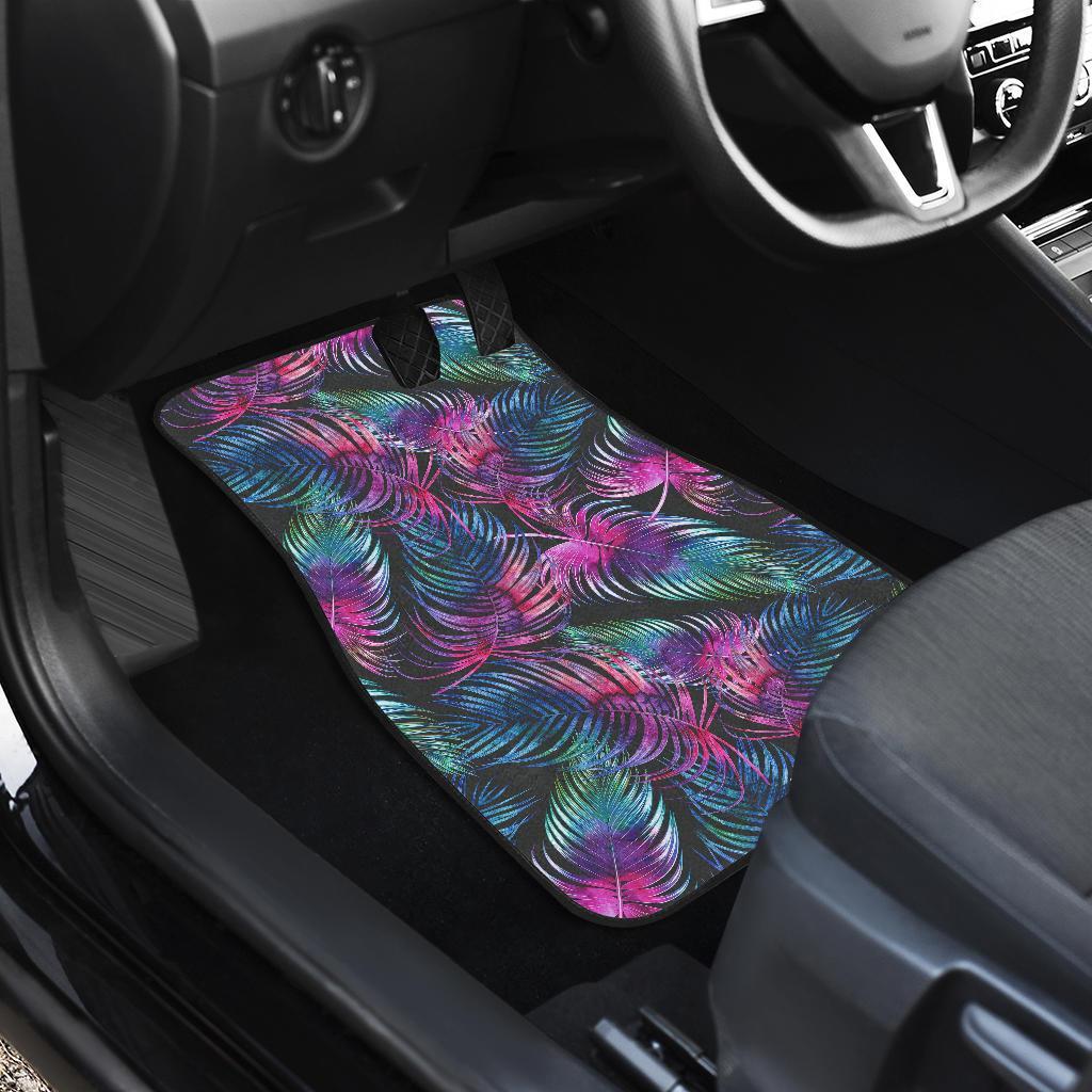 Palm Leaves Pattern Print Design PL010 Car Floor Mats-JORJUNE.COM