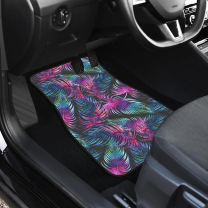 Palm Leaves Pattern Print Design PL010 Car Floor Mats-JORJUNE.COM