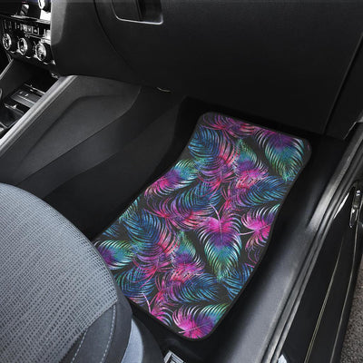 Palm Leaves Pattern Print Design PL010 Car Floor Mats-JORJUNE.COM