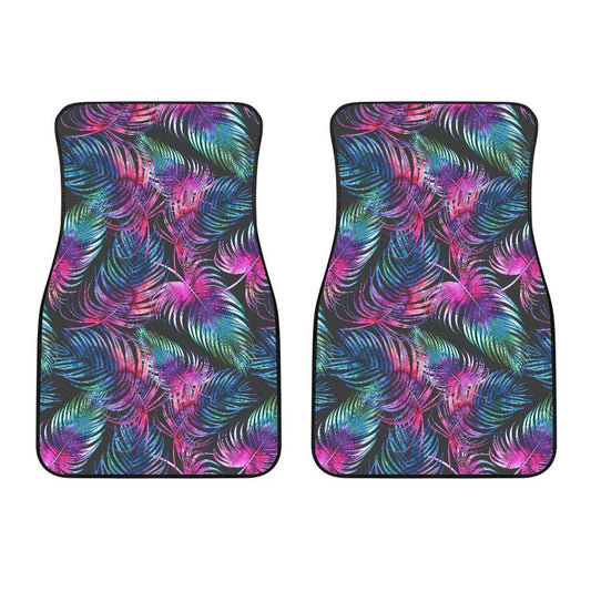 Palm Leaves Pattern Print Design PL010 Car Floor Mats-JORJUNE.COM