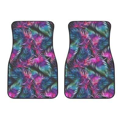 Palm Leaves Pattern Print Design PL010 Car Floor Mats-JORJUNE.COM