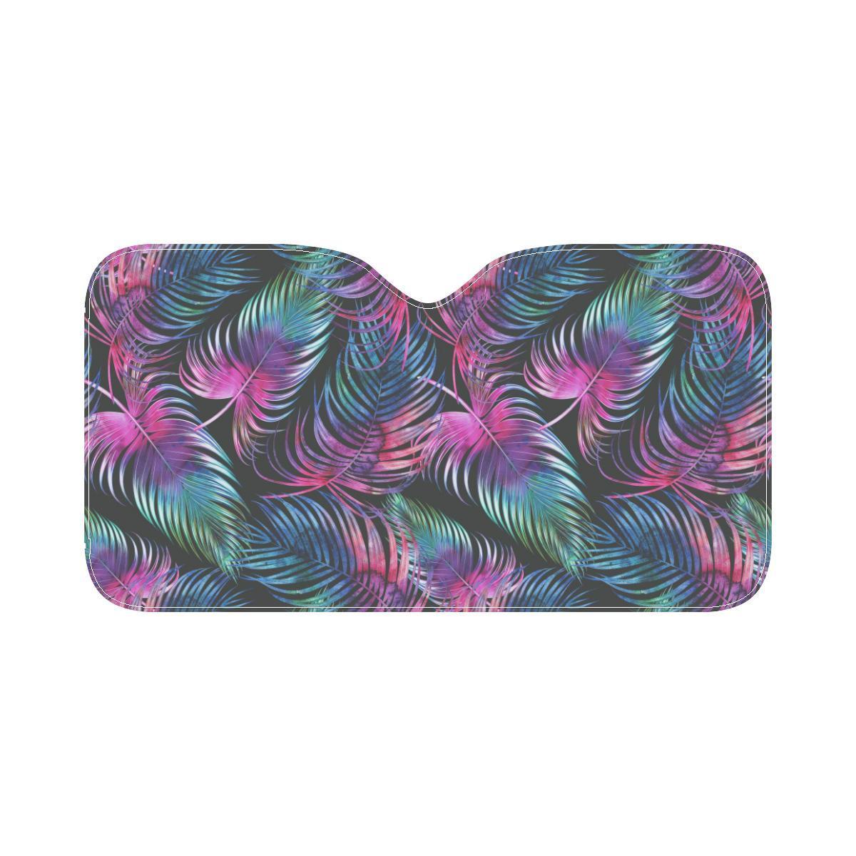 Palm Leaves Pattern Print Design PL010 Car Sun Shade-JorJune