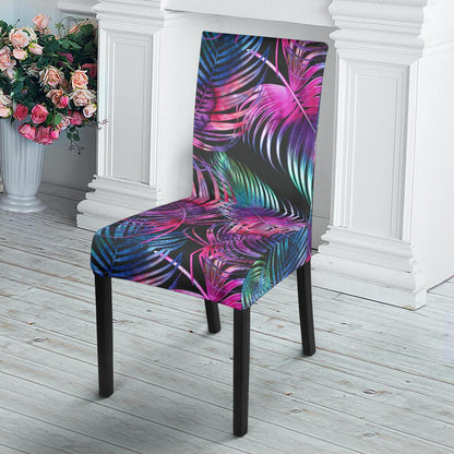 Palm Leaves Pattern Print Design PL010 Dining Chair Slipcover-JORJUNE.COM
