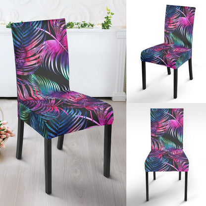 Palm Leaves Pattern Print Design PL010 Dining Chair Slipcover-JORJUNE.COM