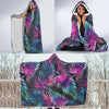 Palm Leaves Pattern Print Design PL010 Hooded Blanket-JORJUNE.COM