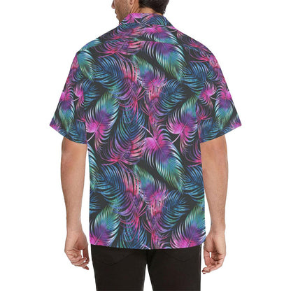 Palm Leaves Pattern Print Design PL010 Men Hawaiian Shirt-JorJune