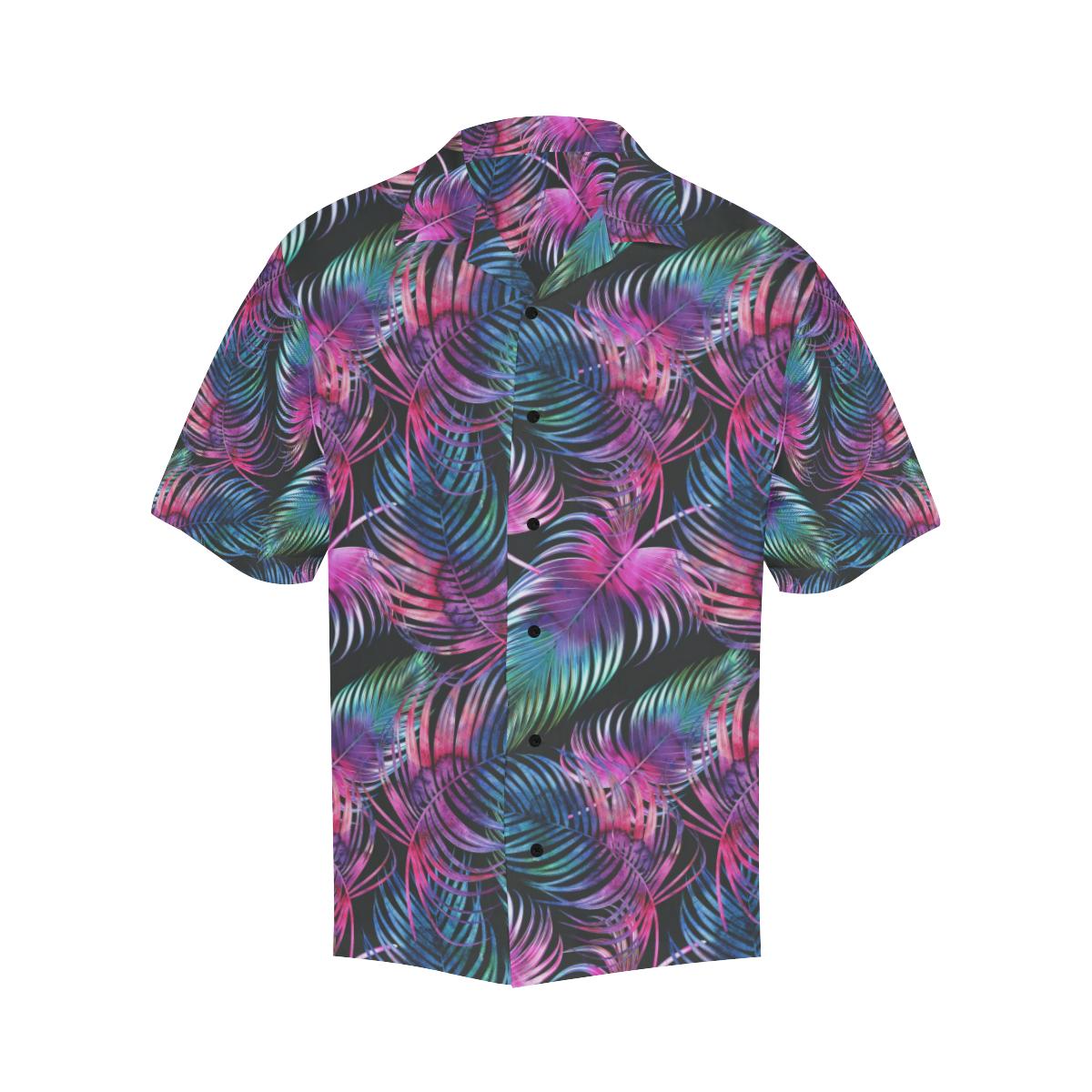 Palm Leaves Pattern Print Design PL010 Men Hawaiian Shirt-JorJune