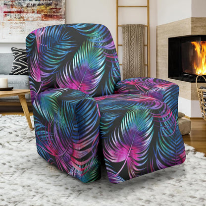 Palm Leaves Pattern Print Design PL010 Recliner Slipcover-JORJUNE.COM