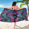 Palm Leaves Pattern Print Design PL010 Sarong Pareo Wrap-JORJUNE.COM