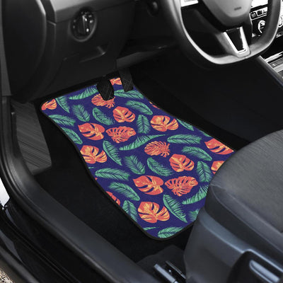 Palm Leaves Pattern Print Design PL011 Car Floor Mats-JORJUNE.COM