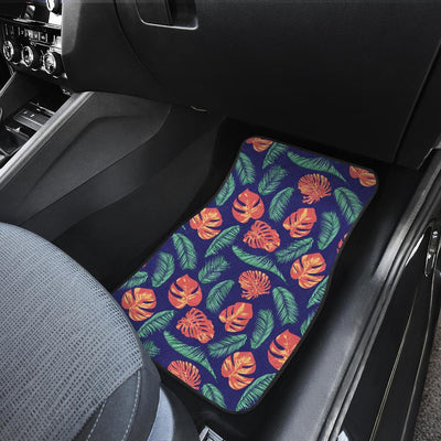 Palm Leaves Pattern Print Design PL011 Car Floor Mats-JORJUNE.COM