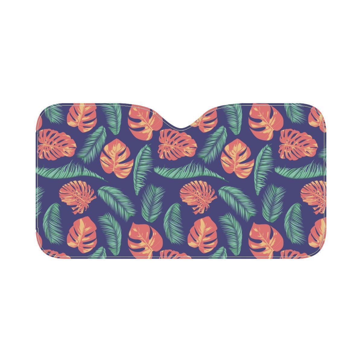 Palm Leaves Pattern Print Design PL011 Car Sun Shade-JorJune