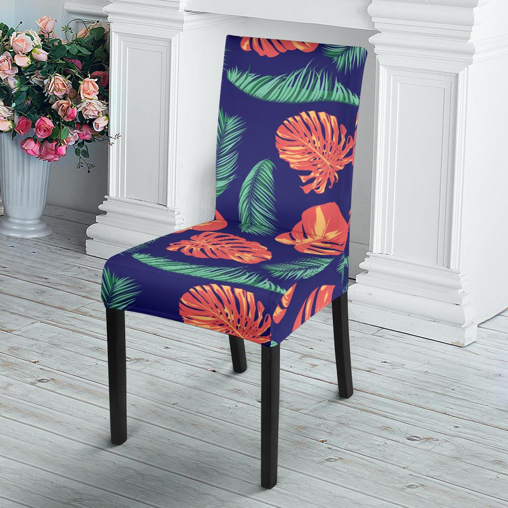 Palm Leaves Pattern Print Design PL011 Dining Chair Slipcover-JORJUNE.COM