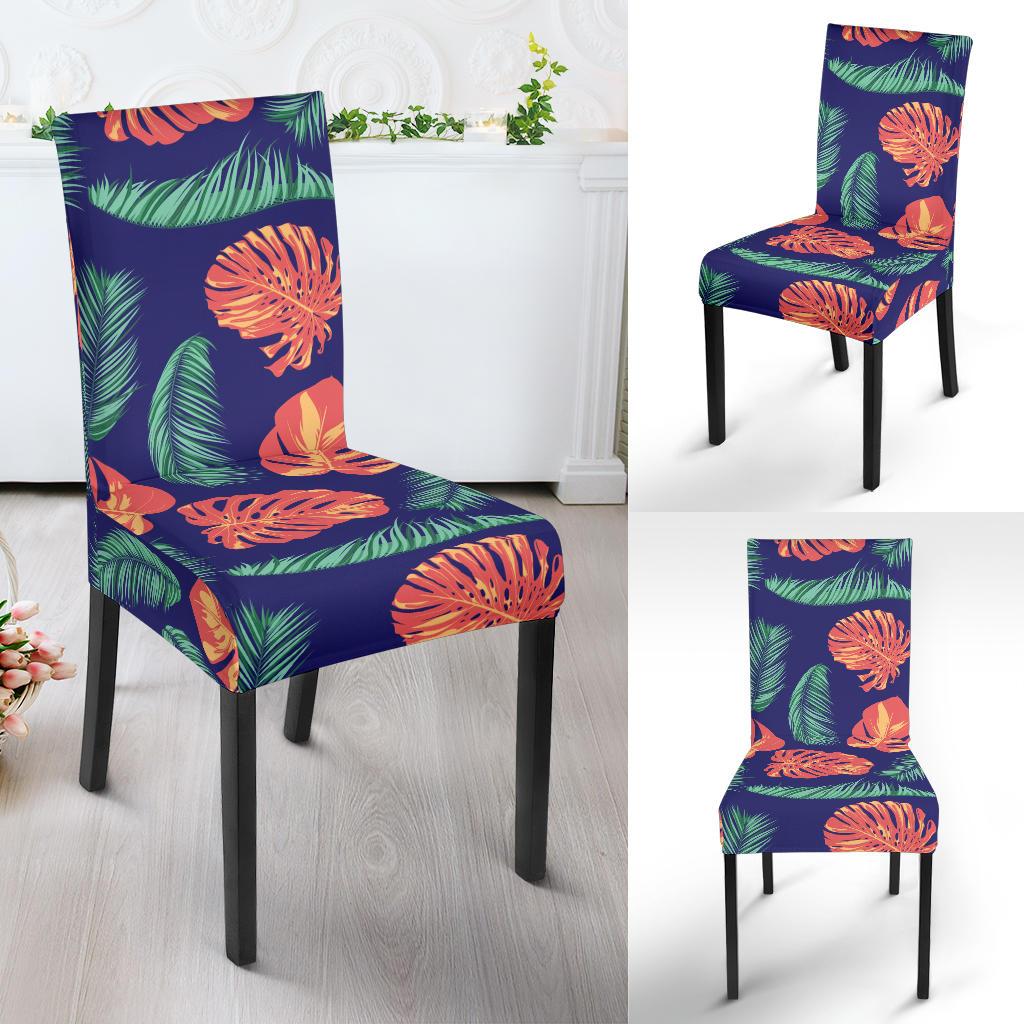 Palm Leaves Pattern Print Design PL011 Dining Chair Slipcover-JORJUNE.COM