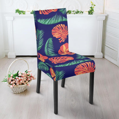 Palm Leaves Pattern Print Design PL011 Dining Chair Slipcover-JORJUNE.COM