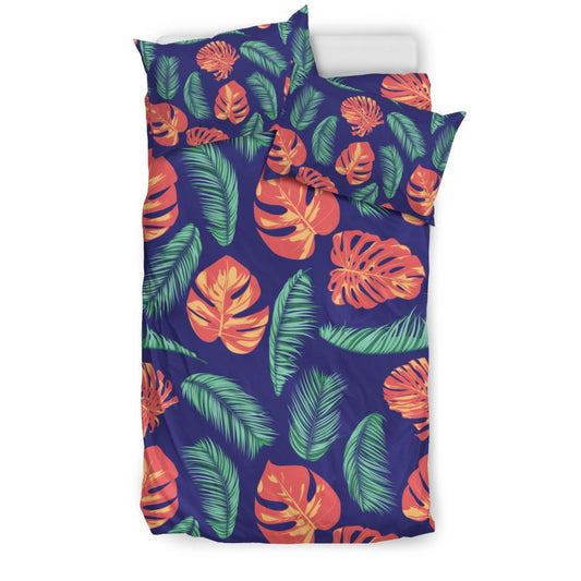 Palm Leaves Pattern Print Design PL011 Duvet Cover Bedding Set-JORJUNE.COM