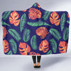 Palm Leaves Pattern Print Design PL011 Hooded Blanket-JORJUNE.COM