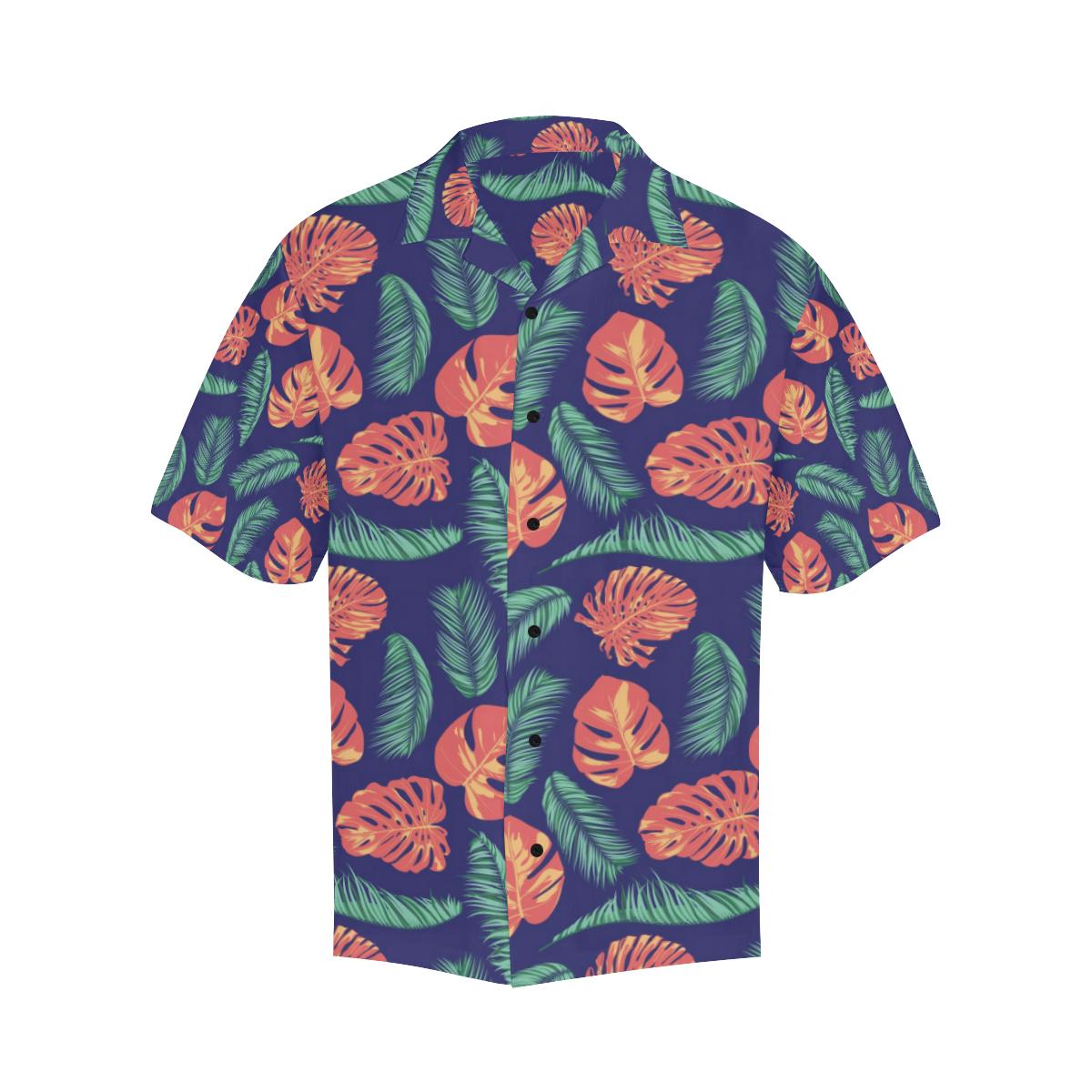 Palm Leaves Pattern Print Design PL011 Men Hawaiian Shirt-JorJune