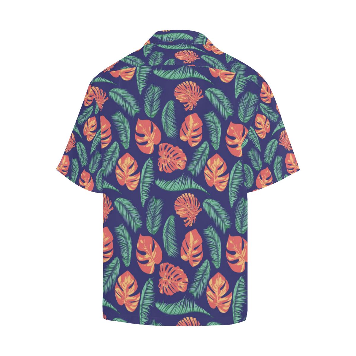 Palm Leaves Pattern Print Design PL011 Men Hawaiian Shirt-JorJune