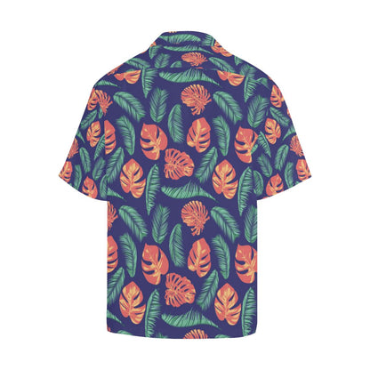 Palm Leaves Pattern Print Design PL011 Men Hawaiian Shirt-JorJune
