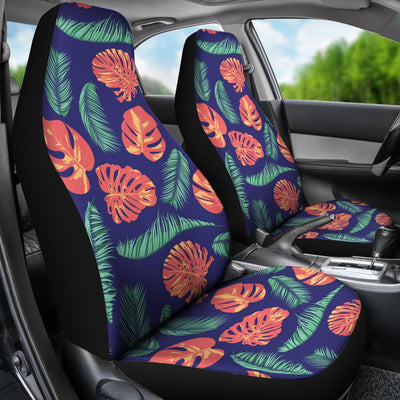 Palm Leaves Pattern Print Design PL011 Universal Fit Car Seat Covers-JorJune