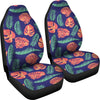 Palm Leaves Pattern Print Design PL011 Universal Fit Car Seat Covers-JorJune