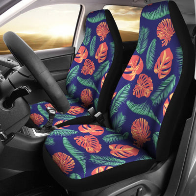 Palm Leaves Pattern Print Design PL011 Universal Fit Car Seat Covers-JorJune