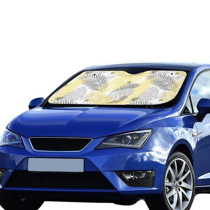 Palm Leaves Pattern Print Design PL012 Car Sun Shade-JorJune