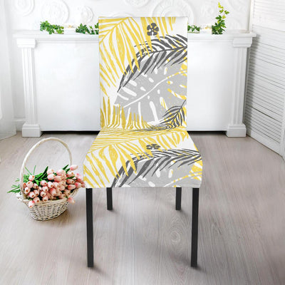 Palm Leaves Pattern Print Design PL012 Dining Chair Slipcover-JORJUNE.COM