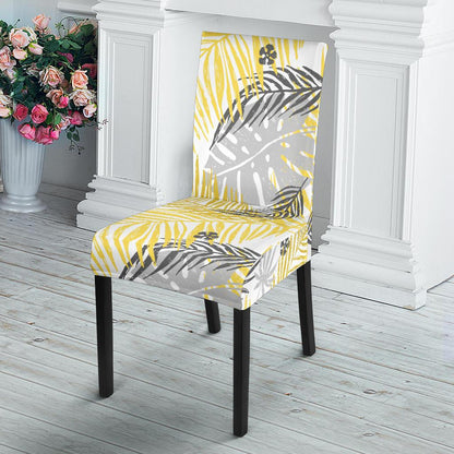 Palm Leaves Pattern Print Design PL012 Dining Chair Slipcover-JORJUNE.COM