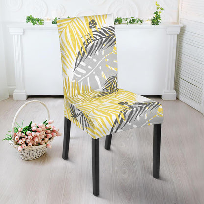 Palm Leaves Pattern Print Design PL012 Dining Chair Slipcover-JORJUNE.COM