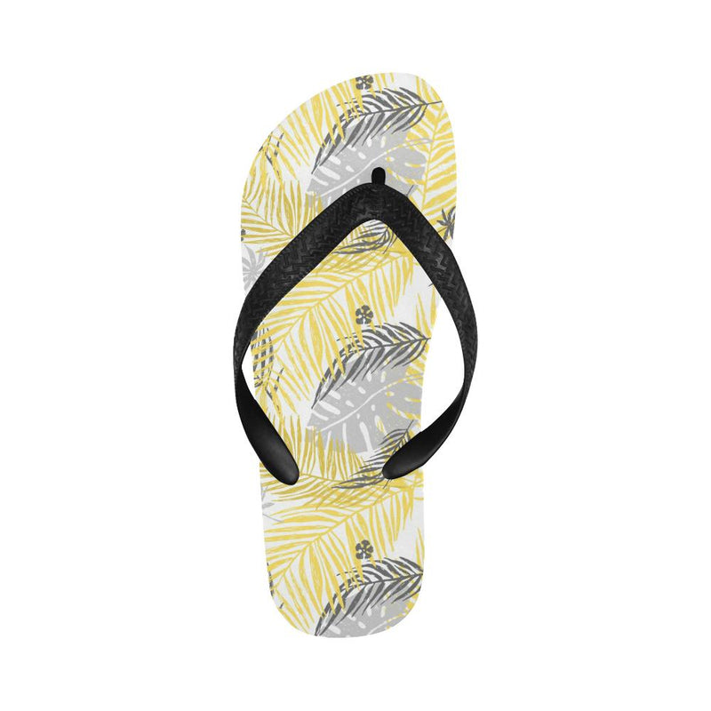 Palm Leaves Pattern Print Design PL012 Flip Flops-JorJune