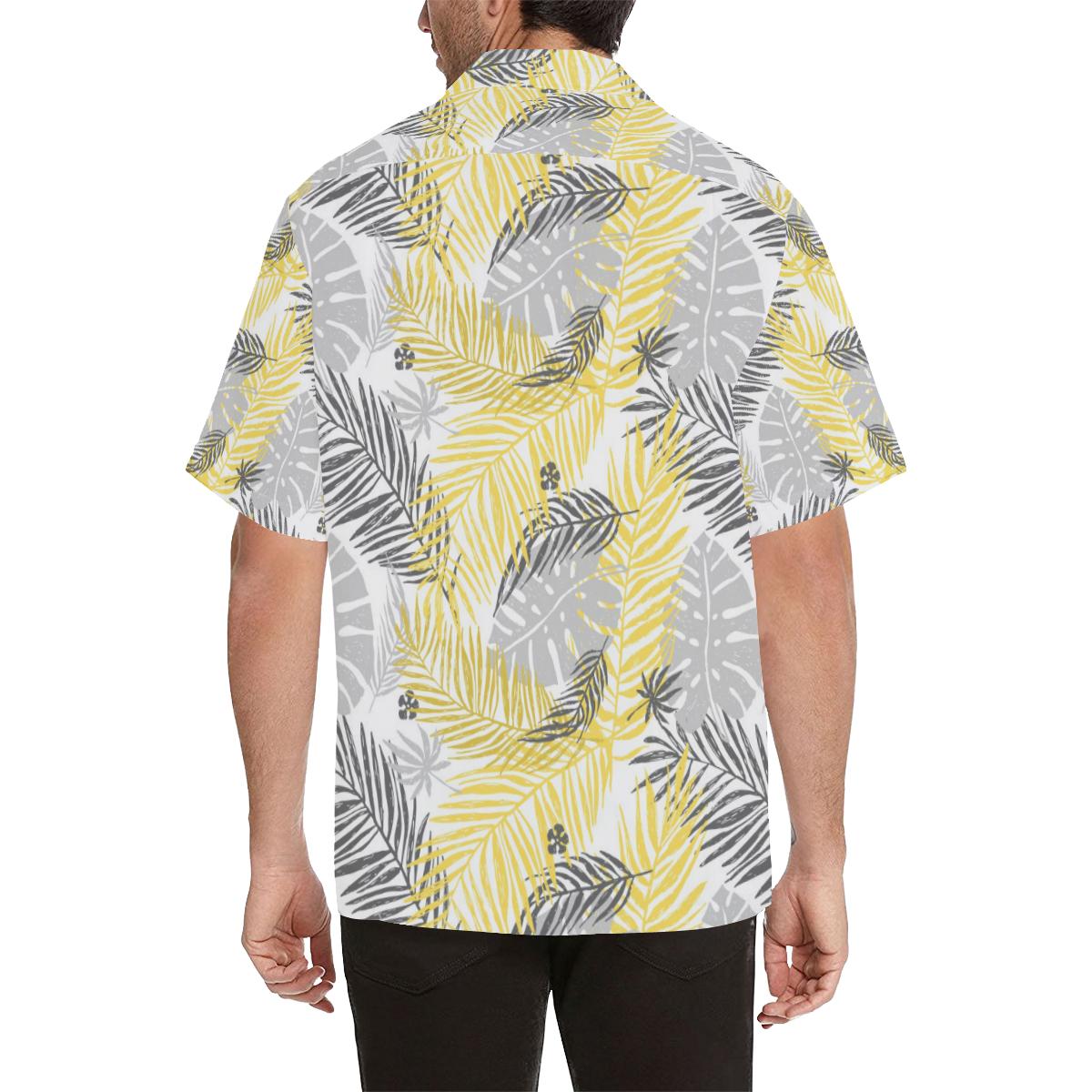 Palm Leaves Pattern Print Design PL012 Men Hawaiian Shirt-JorJune