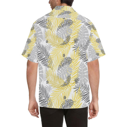 Palm Leaves Pattern Print Design PL012 Men Hawaiian Shirt-JorJune