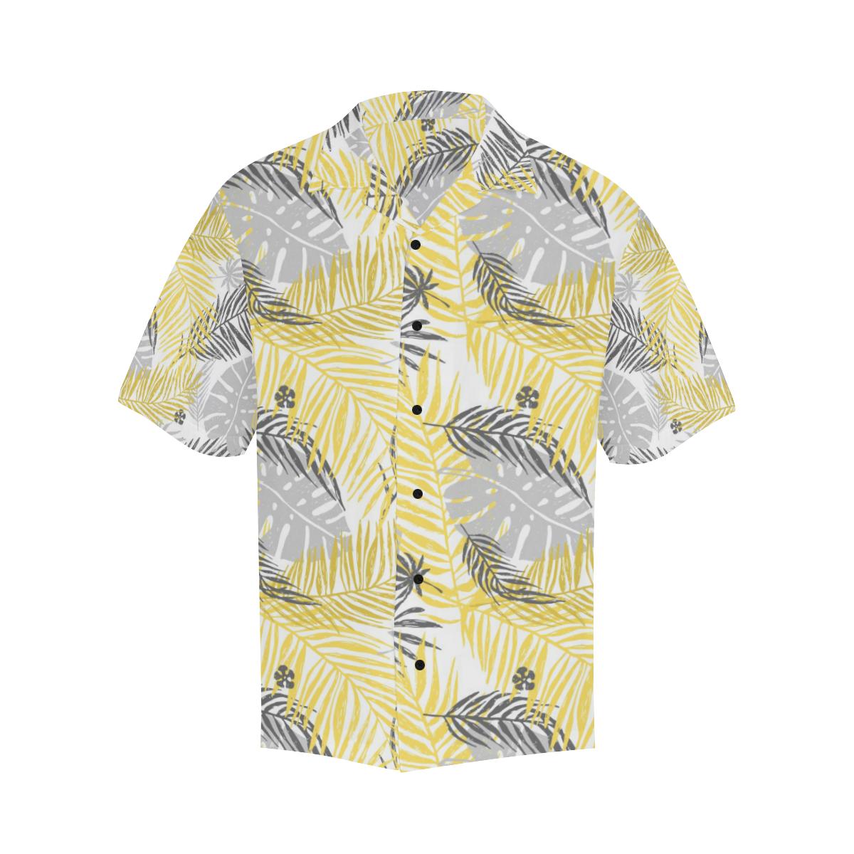Palm Leaves Pattern Print Design PL012 Men Hawaiian Shirt-JorJune