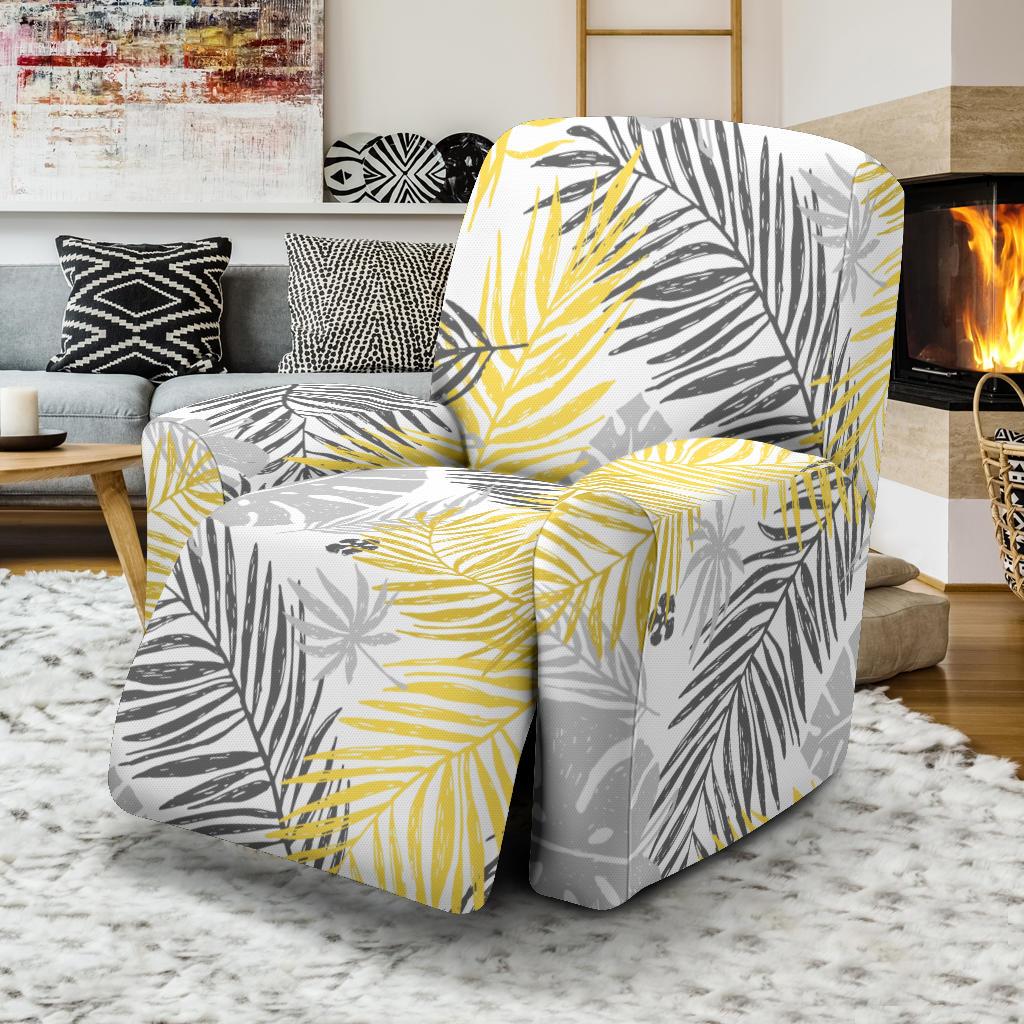 Palm Leaves Pattern Print Design PL012 Recliner Slipcover-JORJUNE.COM