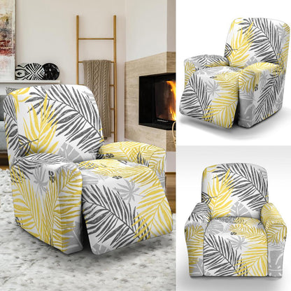 Palm Leaves Pattern Print Design PL012 Recliner Slipcover-JORJUNE.COM