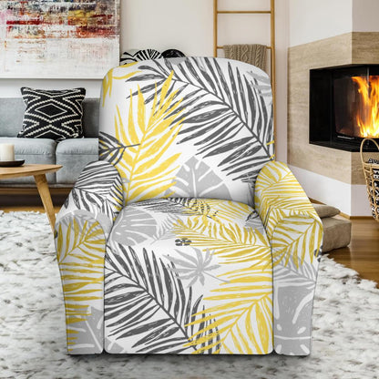 Palm Leaves Pattern Print Design PL012 Recliner Slipcover-JORJUNE.COM