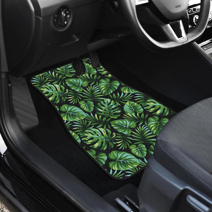 Palm Leaves Pattern Print Design PL013 Car Floor Mats-JORJUNE.COM