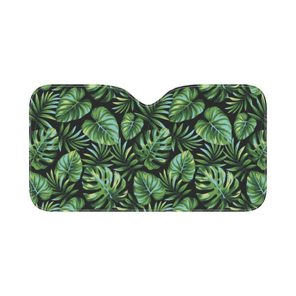 Palm Leaves Pattern Print Design PL013 Car Sun Shade-JorJune