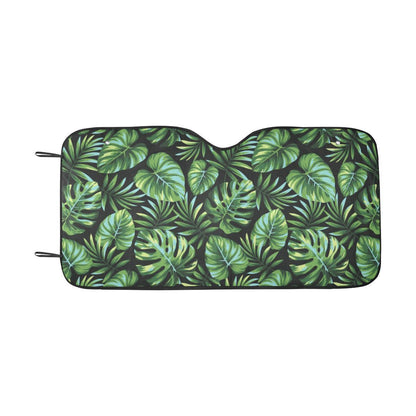 Palm Leaves Pattern Print Design PL013 Car Sun Shade-JorJune