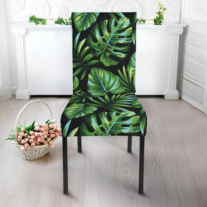 Palm Leaves Pattern Print Design PL013 Dining Chair Slipcover-JORJUNE.COM