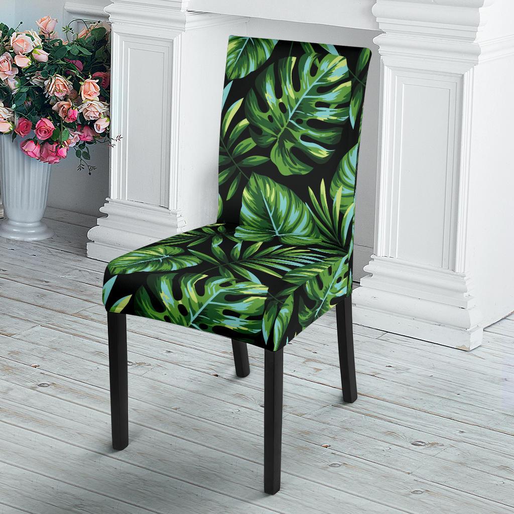 Palm Leaves Pattern Print Design PL013 Dining Chair Slipcover-JORJUNE.COM